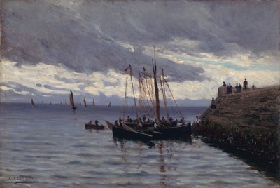 Aankomst van de sardinevissers door Alfred Guillou