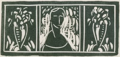 Linoleumsnede met Hulde door Sherwood Anderson door Alfred H. Maurer