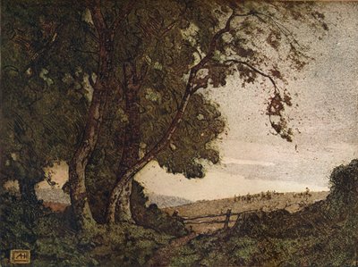 De hangende es, ca. 1910 door Alfred Hartley