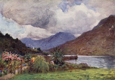 Een Tuin in Leenane, Connemara door Alfred Heaton Cooper