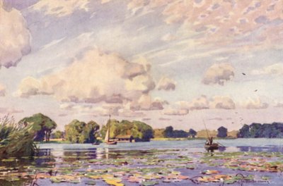 Barton Broad, Norfolk door Alfred Heaton Cooper