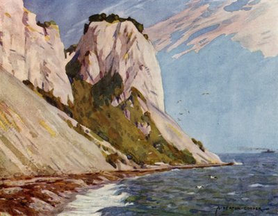 Denemarken: Eiland Moen, Moens Klint door Alfred Heaton Cooper
