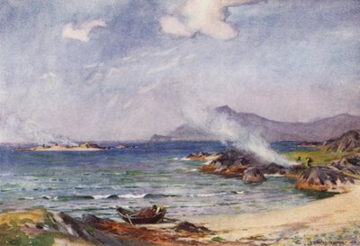 Kelp Verbranding, Renvyle door Alfred Heaton Cooper
