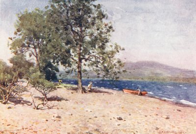 Lake District: Bassenthwaite Lake, een winderige ochtend door Alfred Heaton Cooper