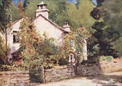 Lake District: Dove Cottage, Grasmere door Alfred Heaton Cooper