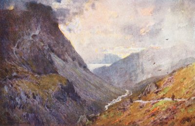 Lake District: Honister Pass en Buttermere door Alfred Heaton Cooper