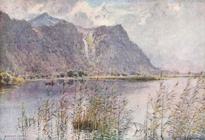 Lake District: Lodore en Derwentwater, een zomerochtend door Alfred Heaton Cooper
