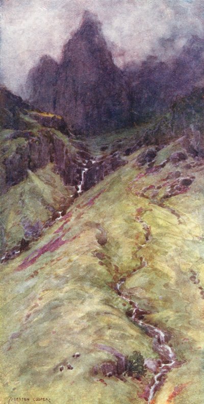 Lake District: De Pillar Rock van Ennerdale door Alfred Heaton Cooper