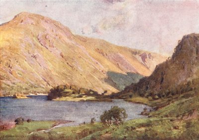 Lake District: Thirlmere en Helvellyn door Alfred Heaton Cooper