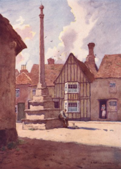 Lavenham Market Cross, Suffolk door Alfred Heaton Cooper