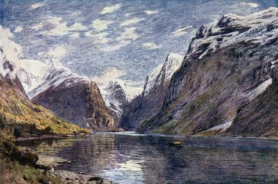 Loen Meer en Gletsjer, Nordfjord door Alfred Heaton Cooper