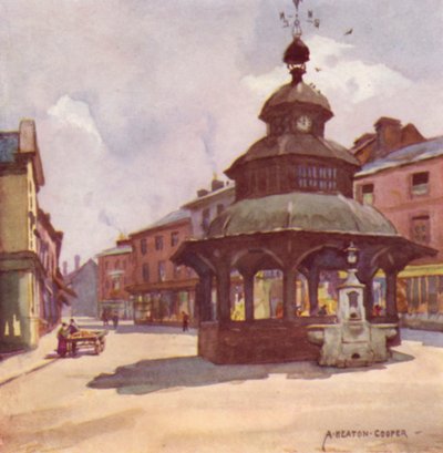 Market Cross, North Walsham, Norfolk door Alfred Heaton Cooper