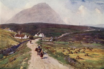 De Weg naar Dugort, Achill Eiland door Alfred Heaton Cooper
