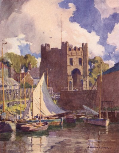 De Zuidpoort, Kings Lynn, Norfolk door Alfred Heaton Cooper