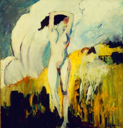 Naakt in de velden door Alfred Henry Maurer