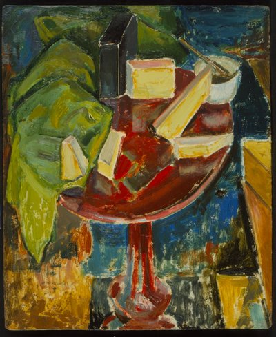 Rode Tafelblad Stilleven, c.1919 door Alfred Henry Maurer