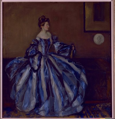 Vrouw in interieur, 1901 door Alfred Henry Maurer