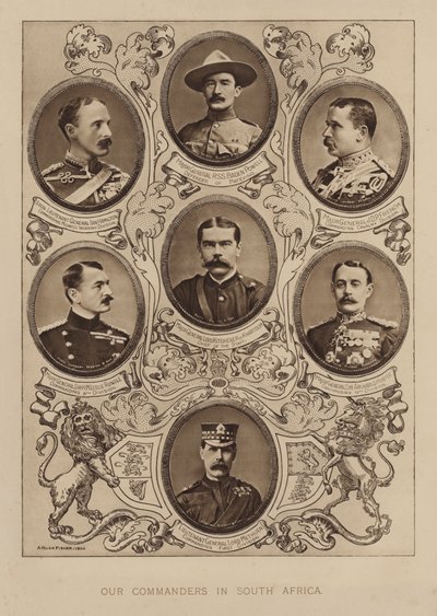 Commandanten van het Britse leger in Zuid-Afrika tijdens de Boerenoorlog door Alfred Hugh Fisher