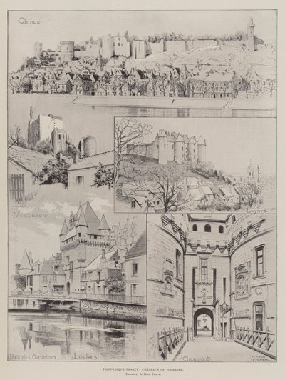 Pittoresk Frankrijk, kastelen van Touraine door Alfred Hugh Fisher