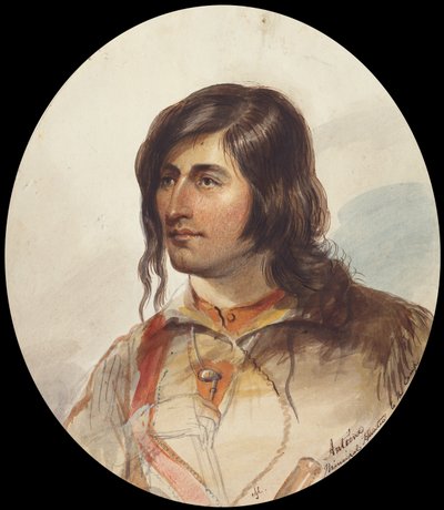 Antoine, hoofdjager, ca. 1837 door Alfred Jacob Miller
