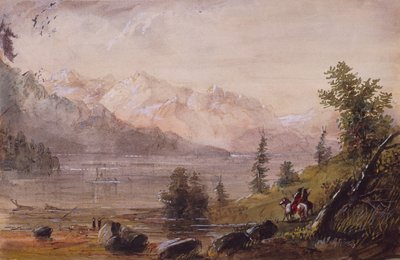 Indiaanse jagers op zoek naar wild, c.1837 door Alfred Jacob Miller