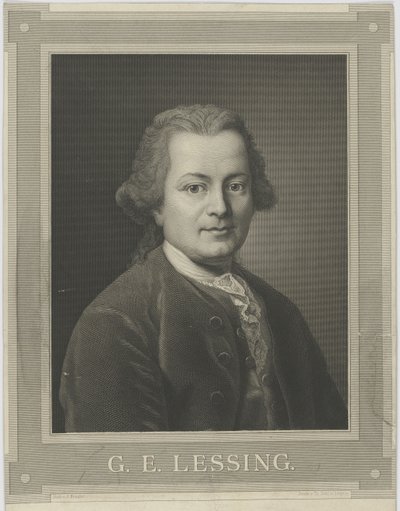 Portret van Gotthold Ephraim Lessing 1729-1781, ca. 1840 door Alfred Kraufse