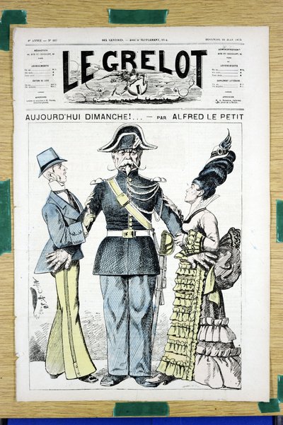 Omslag van Le Grelot, nummer 167, Satirique en Couleurs door Alfred Le Petit