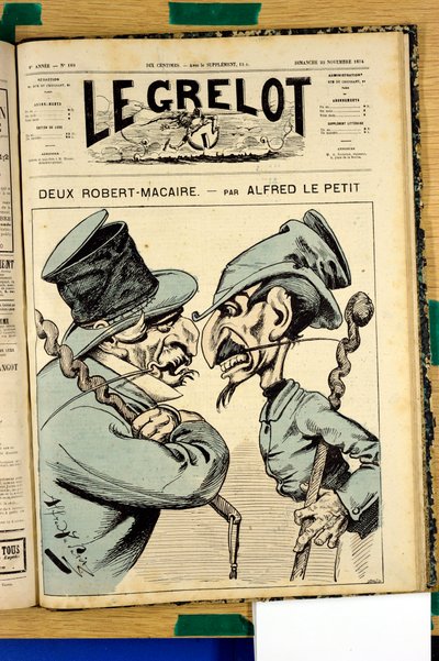 Omslag van Le Grelot, nummer 189, Satirisch in Kleuren door Alfred Le Petit