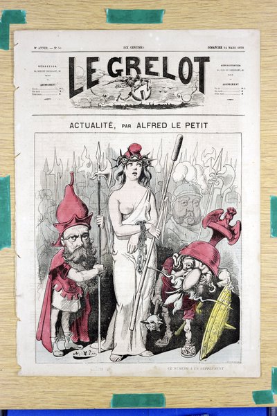 Omslag van Le Grelot, nummer 50, Satirisch in Kleuren door Alfred Le Petit