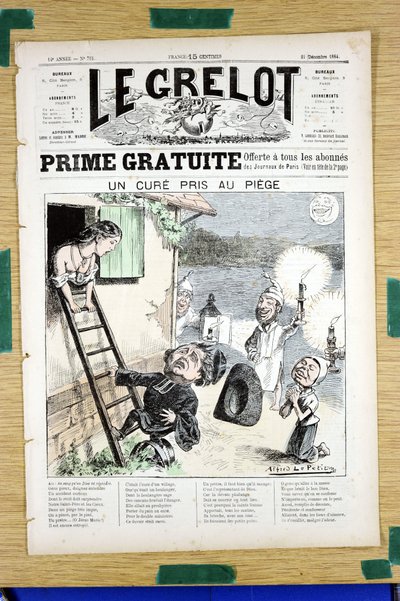 Omslag van Le Grelot, nummer 718, Satirisch in Kleuren door Alfred Le Petit