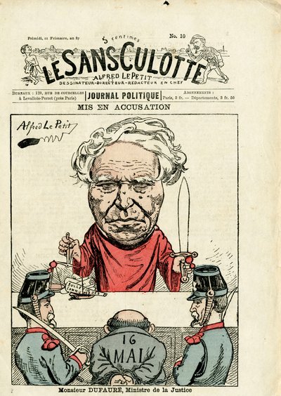 Omslag van Le Sans-Panlotte, nr. 10, Satirisch in kleuren door Alfred Le Petit