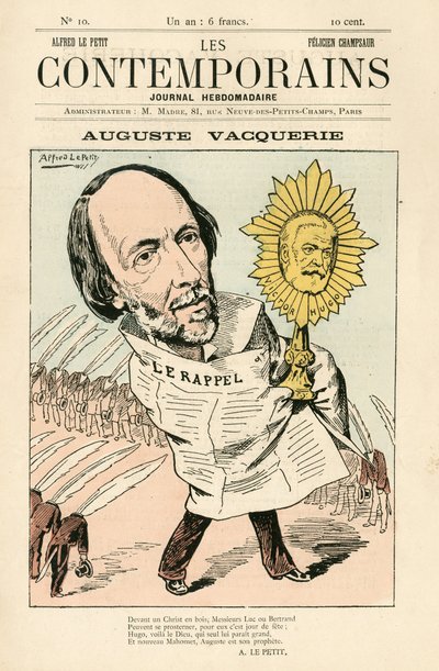 Omslag van Les Contemporains, nummer 10 door Alfred Le Petit