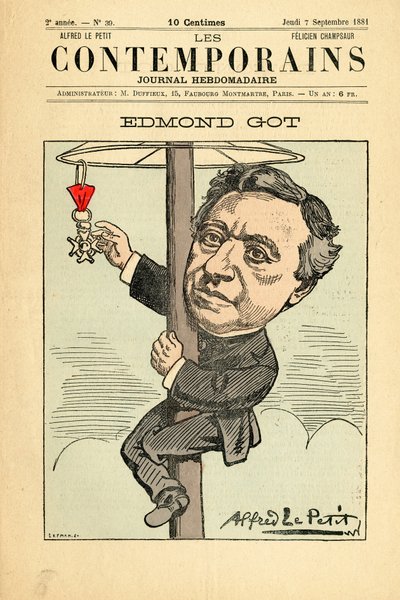 Omslag van Les Contemporains, nummer 39 door Alfred Le Petit