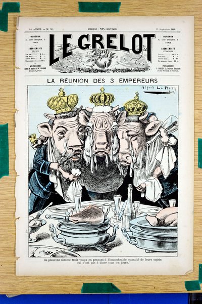 Omslag van Le Grelot, Satirisch in Kleuren door Alfred Le Petit
