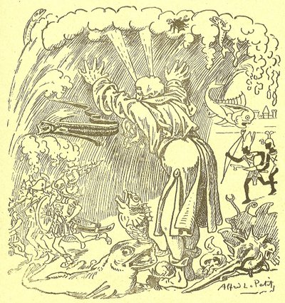 Illustratie van Alfred Le Pete (1841-1909) in Gros-Jean en zijn genezing door Alfred Le Petit