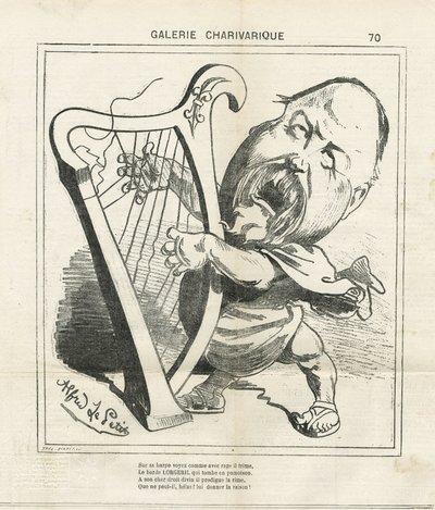Illustratie van Alfred Le Pete (1841-1909) in Le Charivari door Alfred Le Petit