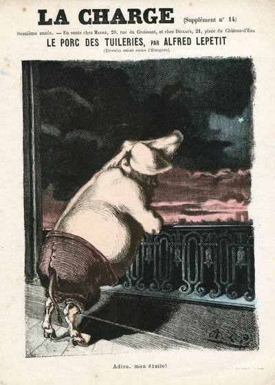 La Charge (1870), nummer 15, Satirisch in Kleuren door Alfred Le Petit