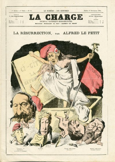 La Charge (1870), nummer 23, Satirisch in kleuren door Alfred Le Petit