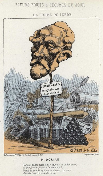 La Potato: karikatuur van Dorian - ill. van 20/01/1871 in 