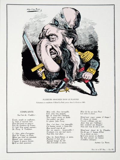 Verschillende spinnen in het plafond, uit Geschiedenis van de Derde Republiek, Vol. I, de Politieke Geschiedenis door Alfred Le Petit