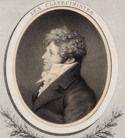 Portret van pianist en componist Daniel Steibelt 1765-1823 door Alfred Lemoine