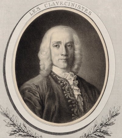 Portret van de componist Domenico Scarlatti 1685-1757, ca. 1850 door Alfred Lemoine