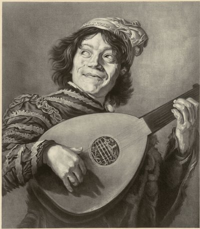 De nar, naar Frans Hals door Alfred Louis Bahuet