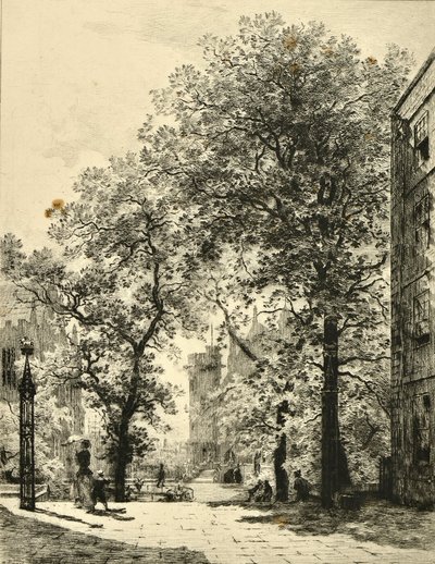 Fountain Court, Temple door Alfred Louis Brunet Debaines