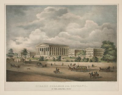 Girard College voor Wezen - in Philadelphia, Pennsylvania door Alfred M. Hoffy