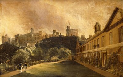 Een uitzicht op Windsor Castle vanaf Traver
