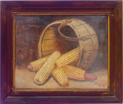 Maïsstengels in een mand door Alfred Montgomery