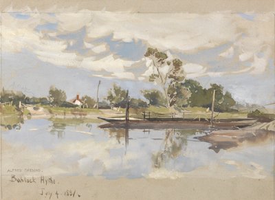Bablock Hythe, nabij Oxford door Alfred Parsons