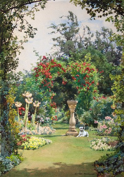 Bij de zonnewijzer, vroege zomer, Broadway door Alfred Parsons