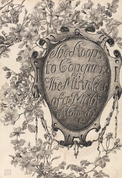 Titelpagina van She Stoops to Conquer door Alfred Parsons